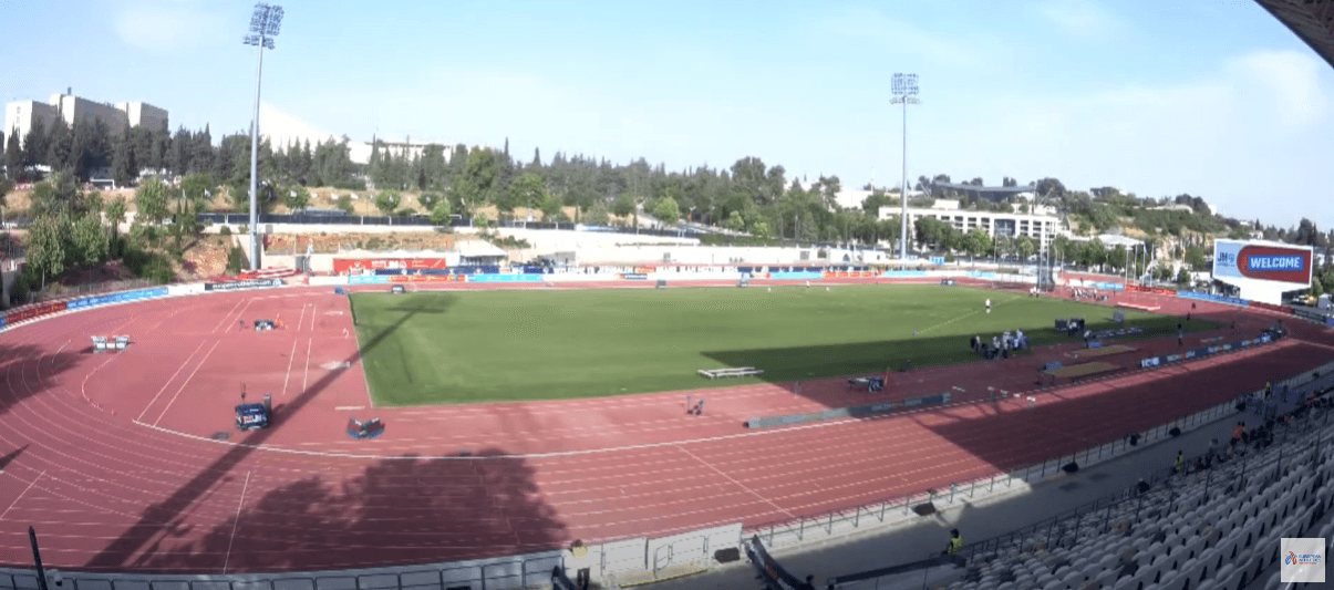 אצטדיון גבעת רם מהשידור של הגראנד סלאם