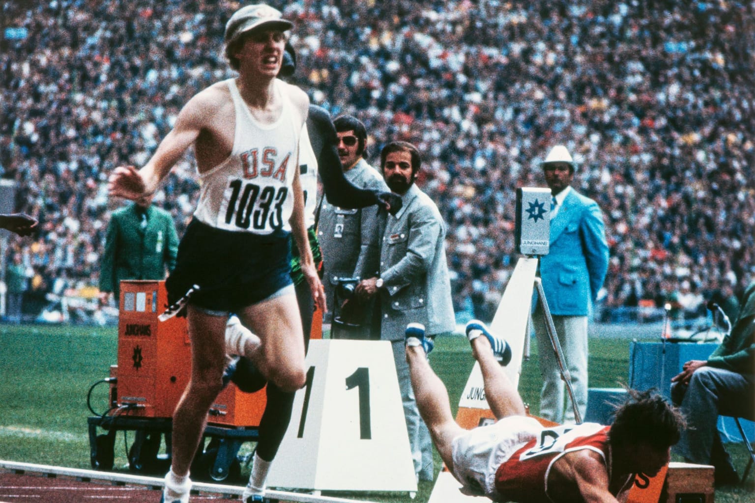 Wottle’s turbulent road from record run to Olympic triumph:

Remember Dave Wottle's world 800m record, his Olympic triumph, and an eventful two months inbetween