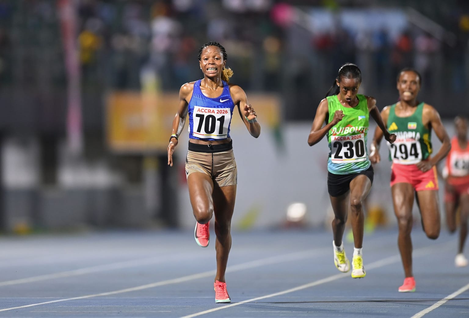 Historic firsts define opening days of African Championships in Accra:

The opening three days of the African Championships in Accra have delivered historic breakthroughs and thrilling finishes