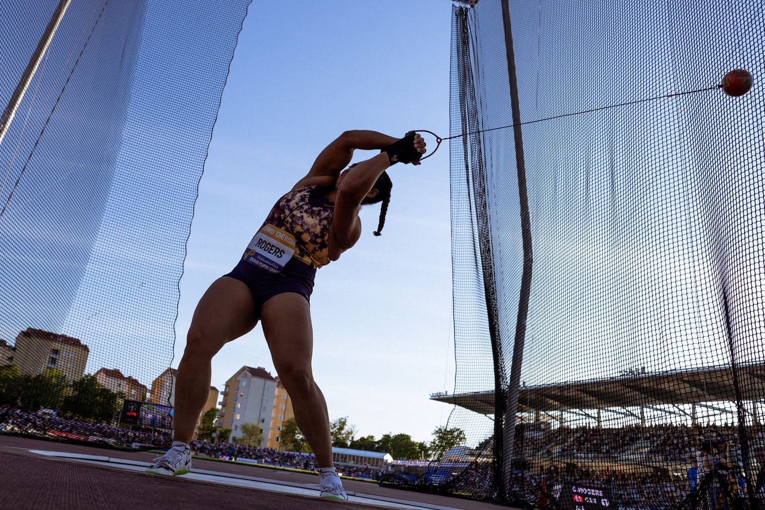 Rogers throws beyond 80 metres in Turku:

Olympic champion Camryn Rogers produced one of eight meeting records at the Paavo Nurmi Games