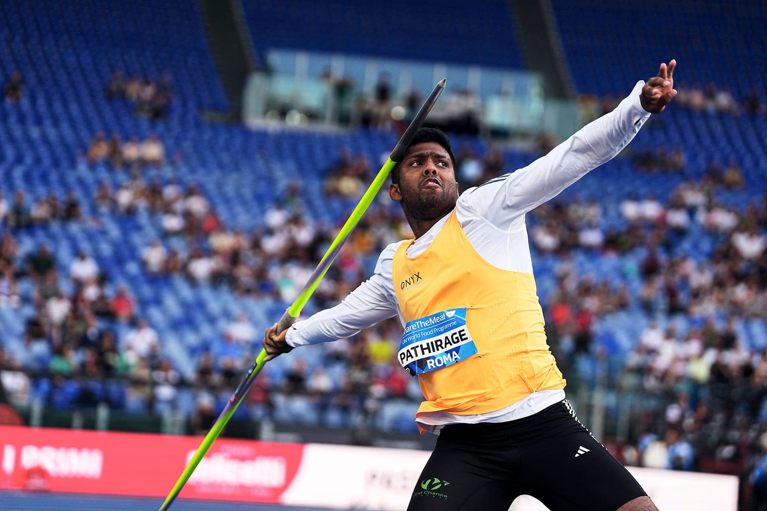 Pathirage and Cunningham break meeting records in Rome:

Rumesh Tharanga Pathirage produced the best javelin throw of his career to smash the Golden Gala Pietro Mennea meeting record