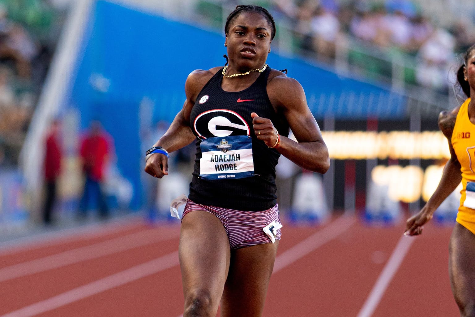 Hodge and Oakley smash collegiate records at NCAA Championships:

Two days after taking down the collegiate 100m record in the heats, Adaejah Hodge added the 200m mark to her collection on the final day of the NCAA Championships