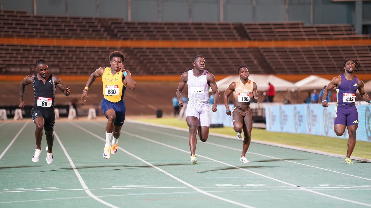 Global champions Seville and Jackson win national titles in Kingston :

World champion Oblique Seville ran a world lead at the Jamaican Championships