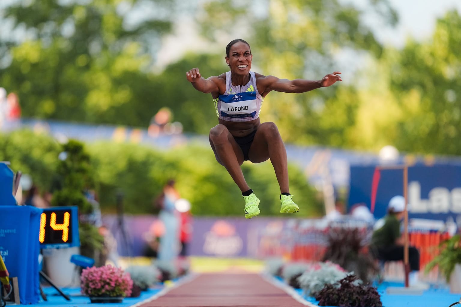 LaFond sails to world-leading 15.25m in Zagreb:

Thea LaFond produced the best women’s triple jump performance in the world for almost four years, leaping 15.25m at the Boris Hanzekovic Memorial in Zagreb