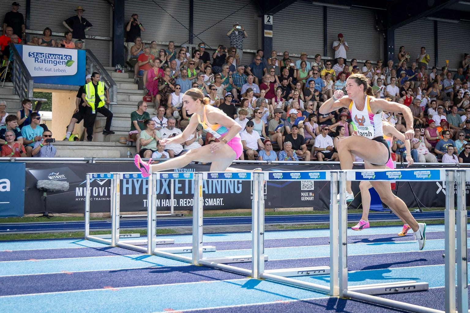 Kälin and Neugebauer lead in Ratingen after record-breaking performances:

World leader Annik Kälin and world decathlon champion Leo Neugebauer both broke meeting records on their way to taking overnight leads at the Stadtwerke Ratingen Mehrkampf-Meeting