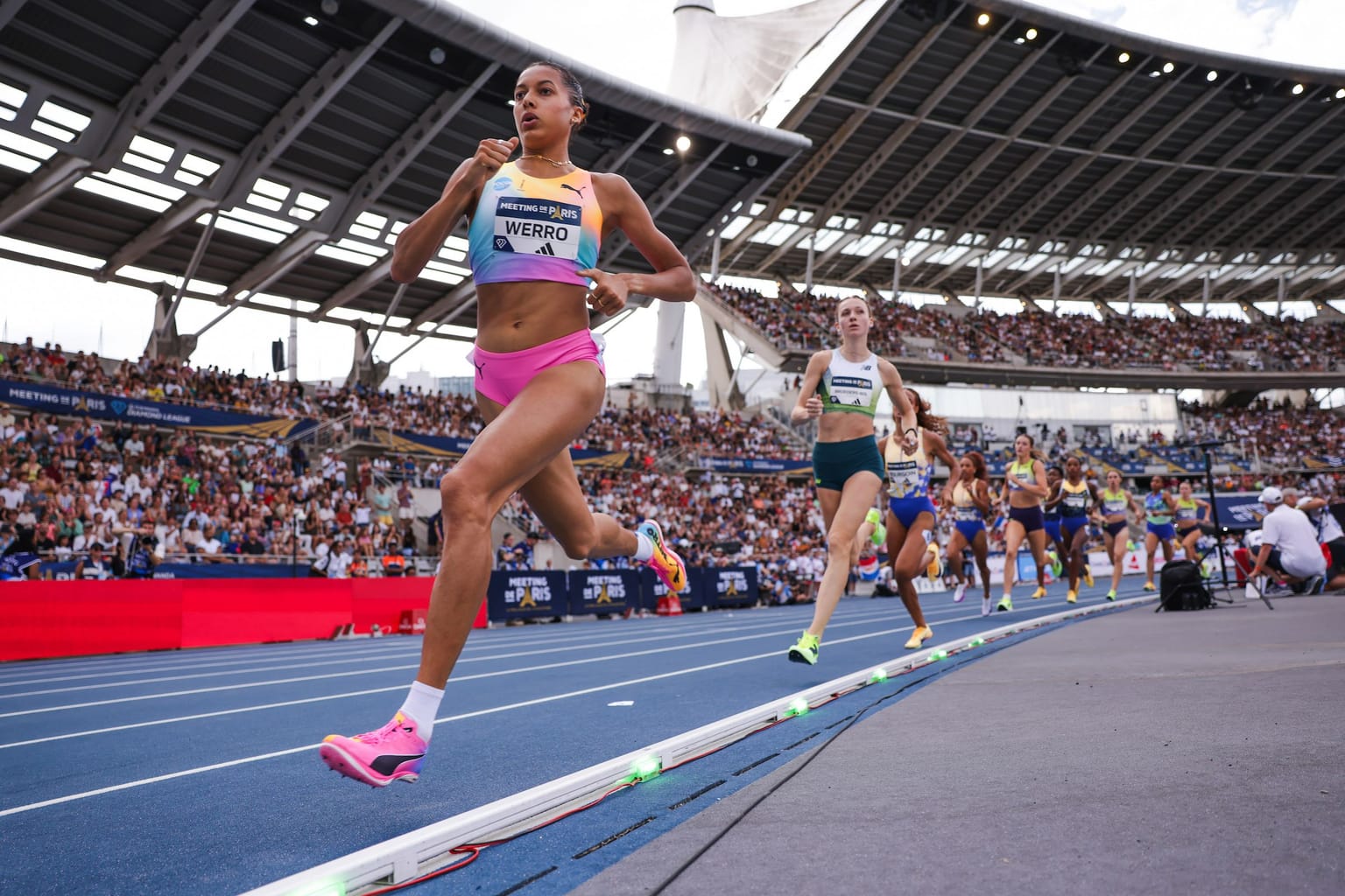Werro, Kebinatshipi and Paulino break Diamond League records in Paris:

Audrey Werro, Collen Kebinatshipi and Marileidy Paulino all broke Diamond League records at the Meeting de Paris