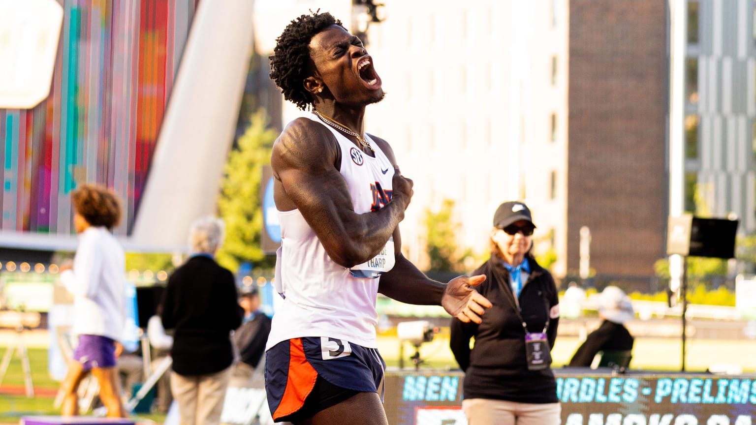 Tharp planned to send a message – his world record delivered it loud and clear:

From Tennessee to top of the world, Ja’Kobe Tharp reflects on his 110m hurdles journey.