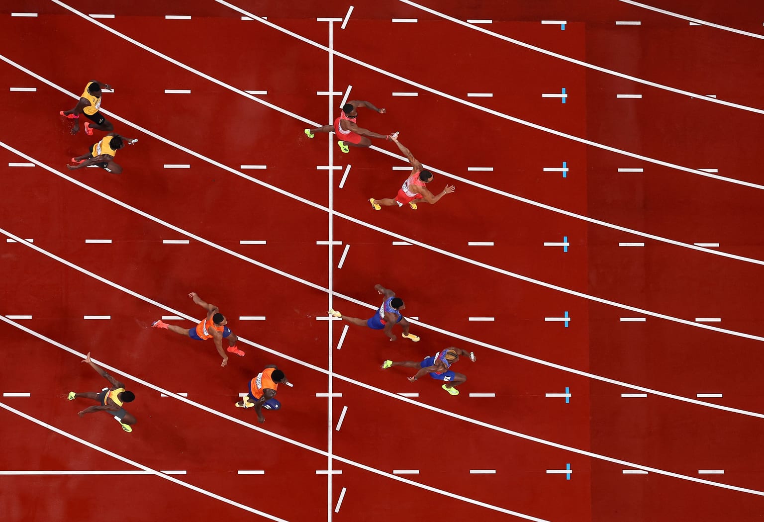 Beyond sprint speed: study highlights importance of baton exchanges in 4x100m relays:

Research conducted at the World Athletics Championships Tokyo 25 shows that maintaining baton velocity during exchanges can have a significant impact on relay outcomes