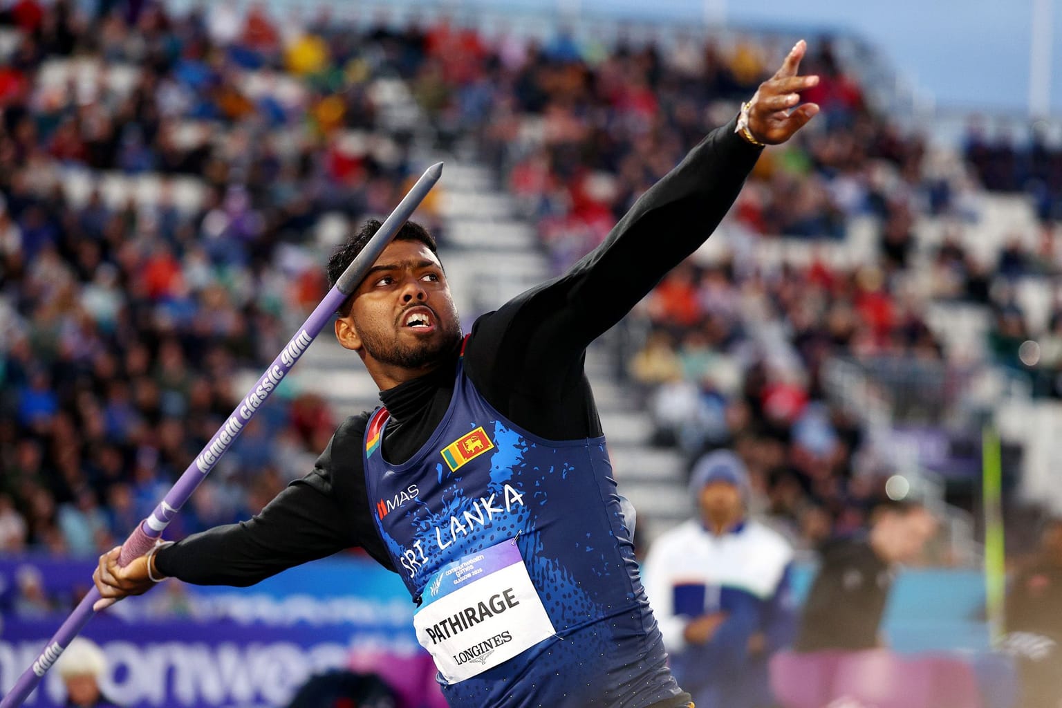 Cherotich breaks Games record as Pathirage and Charlton dominate in Glasgow:

World champion Faith Cherotich’s Games record in the women’s 3000m steeplechase, a wind-assisted 12.33 by Devynne Charlton in the sprint hurdles and Rumesh Tharanga Pathirage’s victory over a stacked men’s javelin field were among the highlights