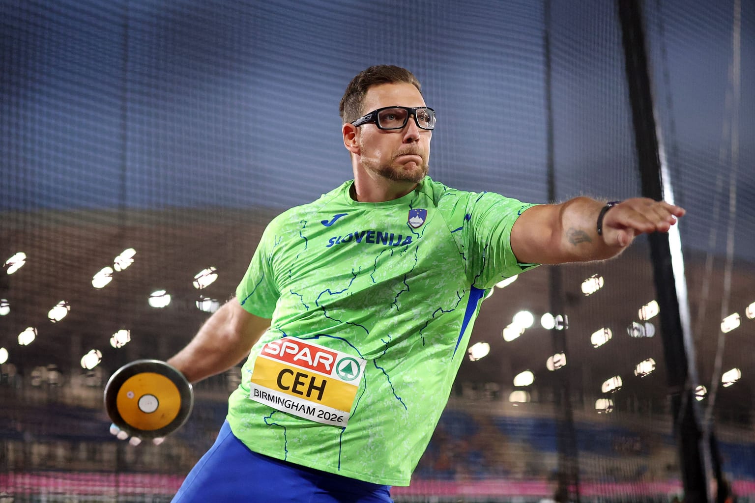 Čeh smashes championship record as Hunt completes European sprint double in Birmingham:

Kristjan Čeh produced one of the finest discus series in European Championships history to successfully defend his title