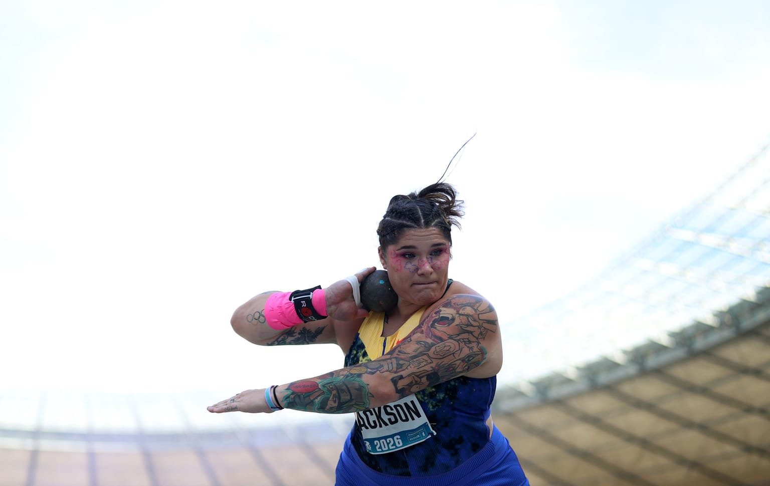 Jackson breaks North American shot put record with 21.02m in Berlin:

Chase Jackson became the newest member of the 21-metre club, throwing a North American shot put record of 21.02m at ISTAF