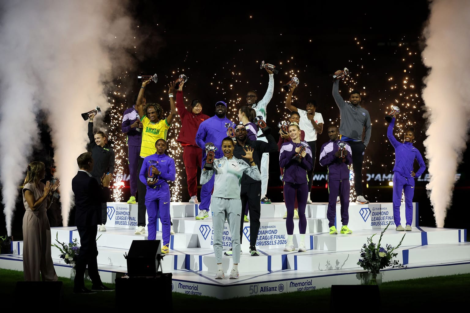 Seven meeting records set on final night of Diamond League season:

Audrey Werro's thrilling 800m against Femke Broeders-Bol is arguably the pick of the night with the last places up for grabs to qualify for the World Athletics Ultimate Championship.