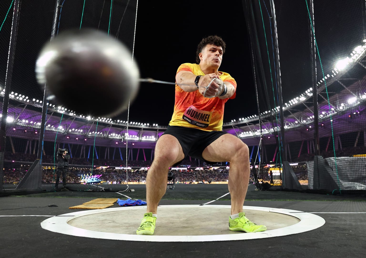 Hummel upsets the favourites to become Ultimate hammer champion in Budapest:

Germany’s Merlin Hummel produced one of the first big shocks of the World Athletics Ultimate Championship