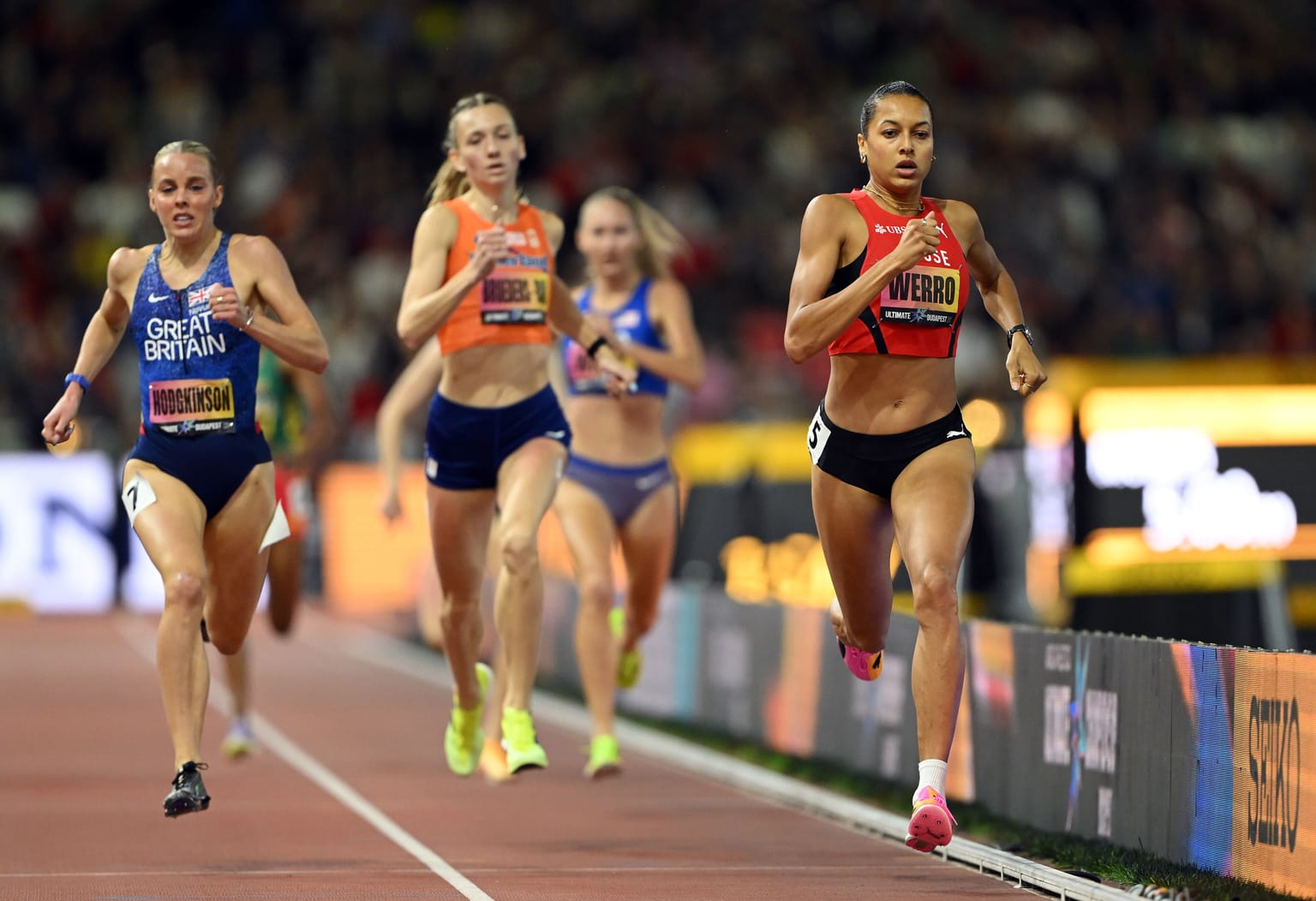 Werro wins Ultimate 800m clash against Hodgkinson and Broeders-Bol:

Coverage of the women's 800m at the World Athletics Ultimate Championship Budapest 26