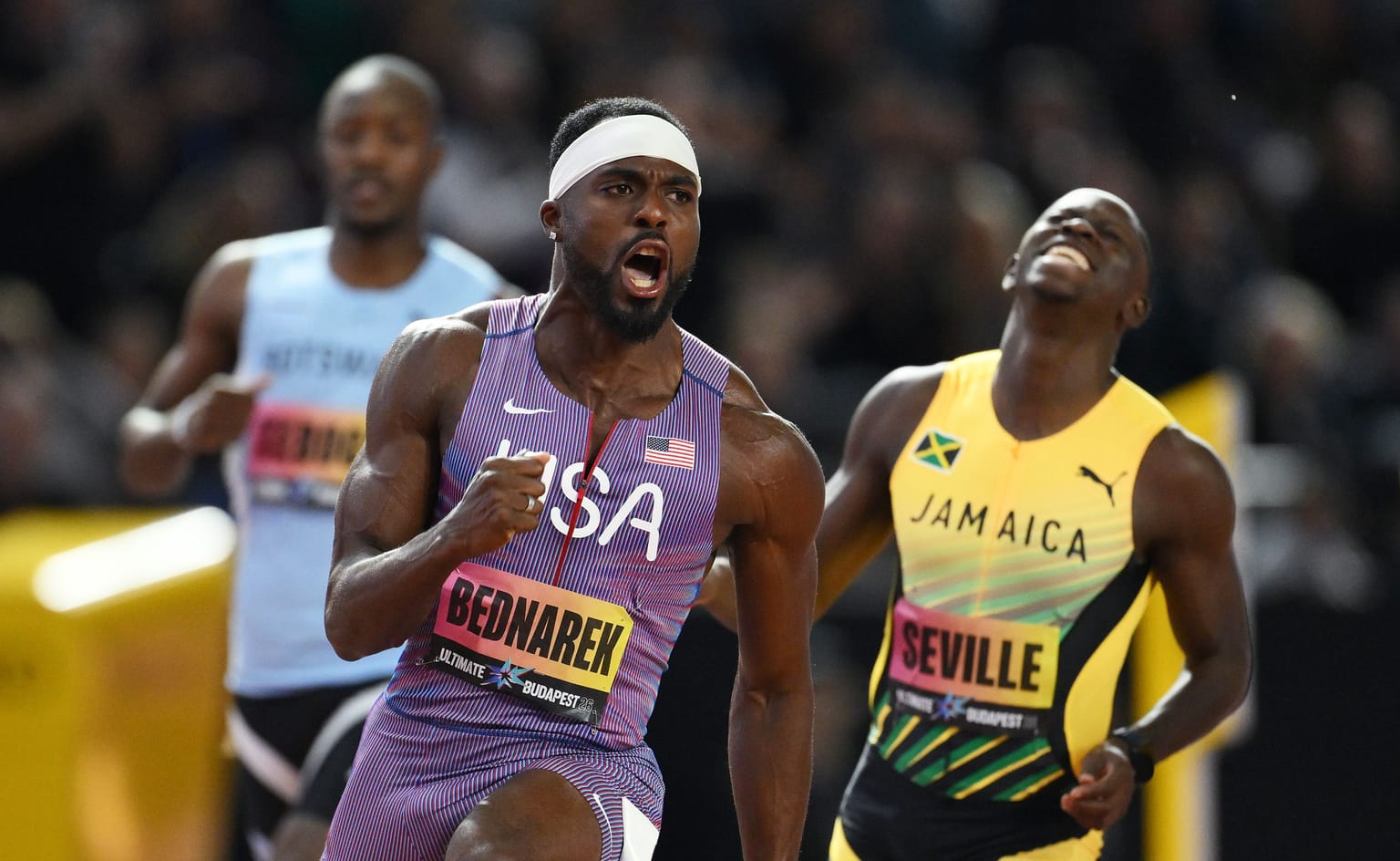 Bednarek bags first global title with Ultimate 100m victory in Budapest:

Coverage of the men's 100m at the World Athletics Ultimate Championship Budapest 26