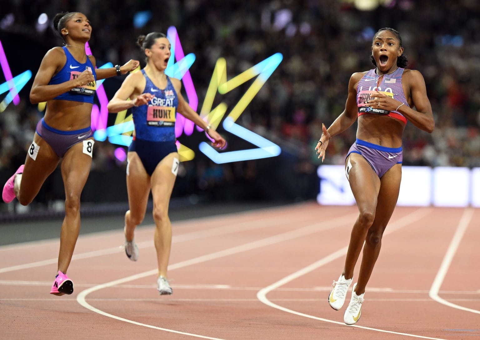 Jefferson-Wooden dashes to 21.47 Ultimate 200m victory in Budapest:

Coverage of the women's 200m at the World Athletics Ultimate Championship Budapest 26