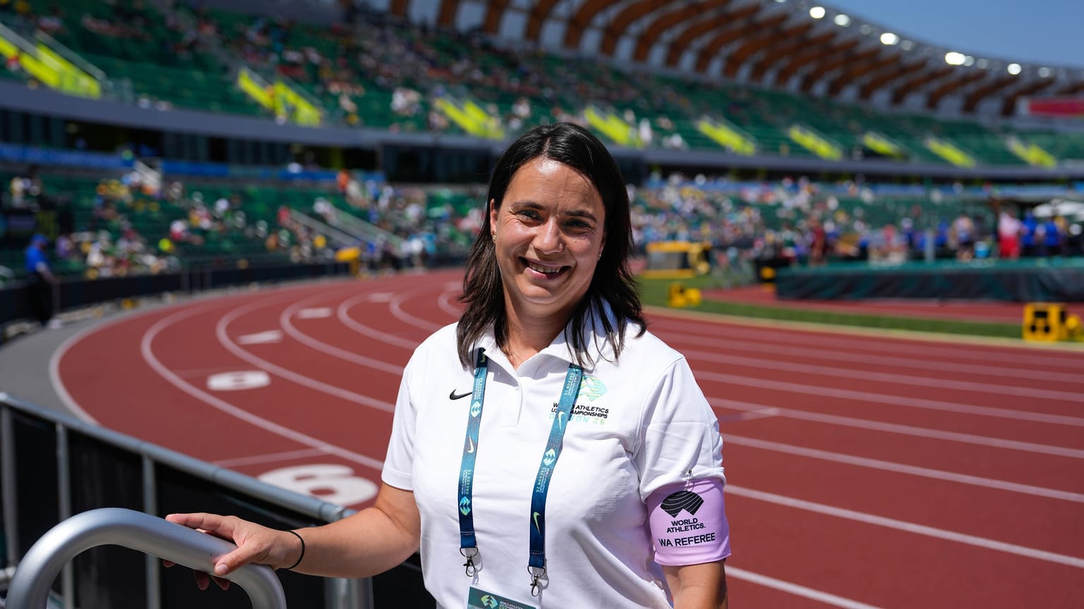 World Athletics referee and race walking judge Costin's steps to success :

Zuzana Costin is a former athlete turned official, currently the only active female technical official in the world to hold both World Athletics Gold Level Referee and Gold Level Race Walking Judge qualifications.